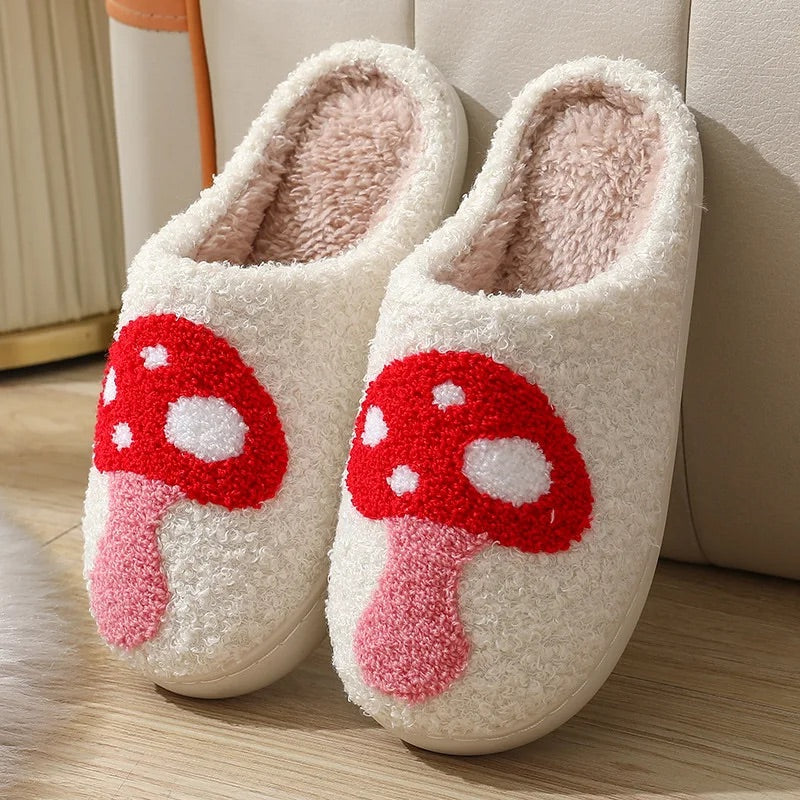 Chaussons à Motifs Fantaisie champignon