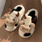 Chaussons Cosy Vache en Peluche - Vignette | Sleepizz