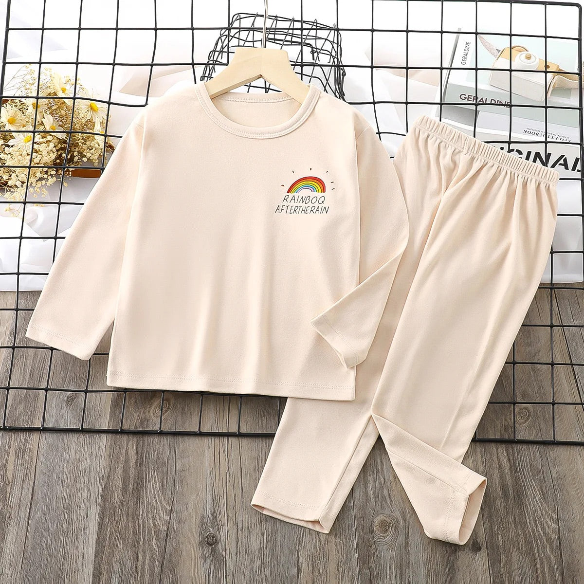 Pyjama Uni pour Enfants blanc 