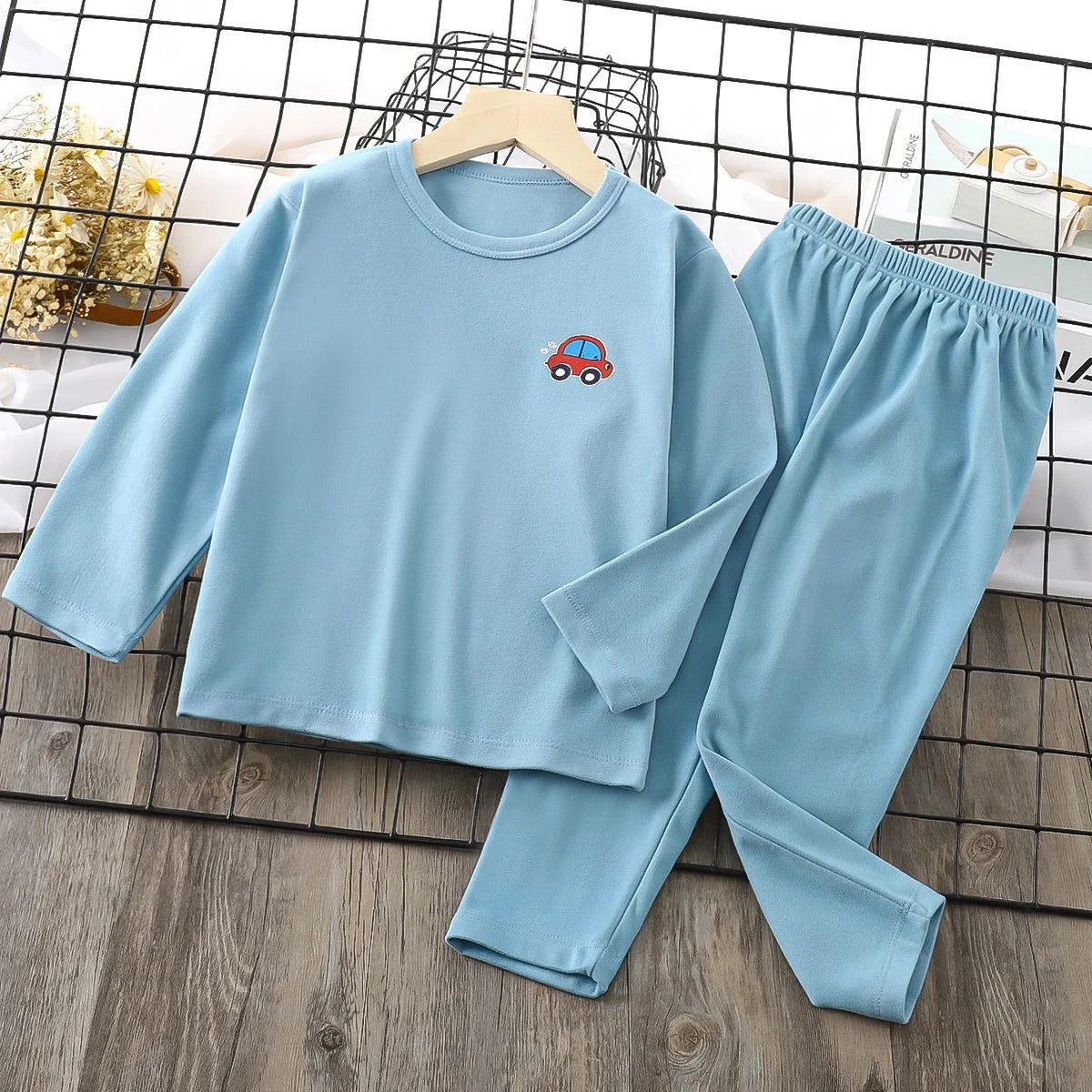 Pyjama Uni pour Enfants bleu 