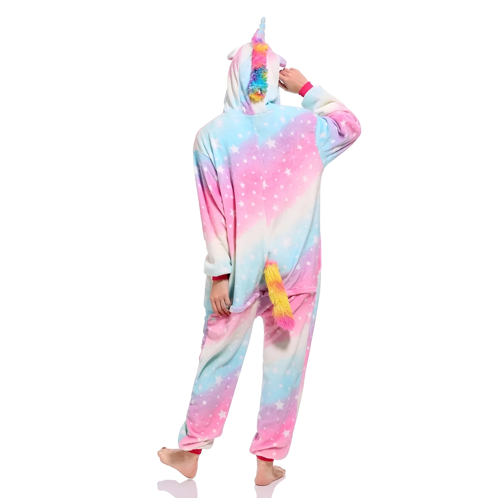 Pyjama combinaison licorne de dos