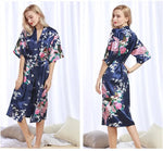 Robe de Nuit Kimono en Satin pour Femme - Vignette | Sleepizz