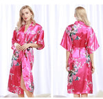 Robe de Nuit Kimono en Satin pour Femme - Vignette | Sleepizz