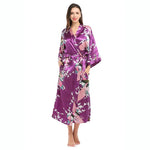 Robe de Nuit Kimono en Satin pour Femme - Vignette | Sleepizz