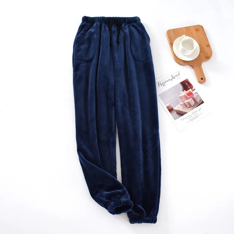 pantalon pyjama pilou-pilou bleu foncé