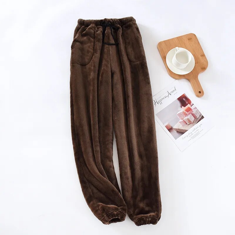 pantalon pyjama pilou-pilou couleur chocolat