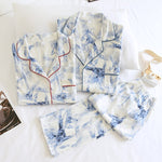 Ensemble pyjama assorti ti-dye pour couples en coton - Vignette | Sleepizz