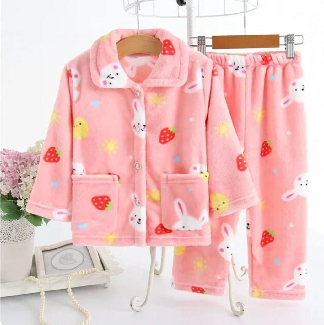 pyjama motif lapin sur cintre pour enfants