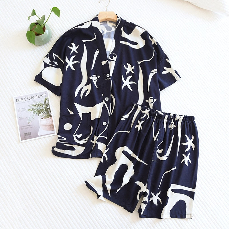 ensemble pyjama à motifs marins